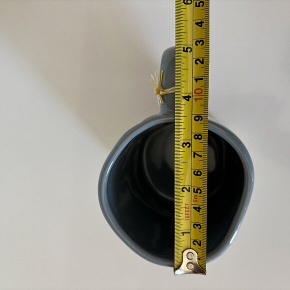 Rae Dunn Grumpy Old Man Blue and White Mug with Tie Tag New Unused - Picture 9 of 10